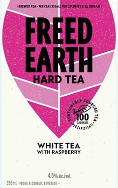 FREED EARTH HARD TEA WHITE TEA WITH RASPBERRY