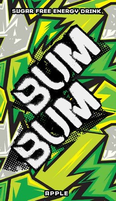 SUGAR FREE ENERGY DRINK BUM BUM APPLE