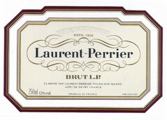 Laurent-Perrier BRUT L.P. ESTD.1812 ELABORÉ PAR LAURENT-PERRIER, TOURS-SUR-MARNE ARRT DE REIMS FRANCE PRODUCE OF FRANCE 750ml 12%vol.