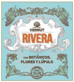 VERMUT RIVERA CON BOTÁNICOS, FLORES Y LÚPULO COSECHA DE GALICIA