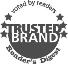 TRUSTED BRAND voted by readers Reader's Digest