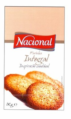 Nacional Farinha Integral Inspiração saudável - 1Kg e