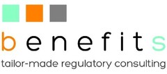 benefits
tailor-made regulatory consulting