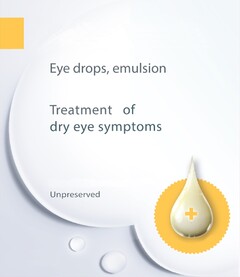 Eye drops, emulsion
Treatment of 
dry eye symptoms
Unpreserved