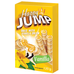 Happy Flis JUMP ROLLS WITH VANILLA CREAM Vanilla