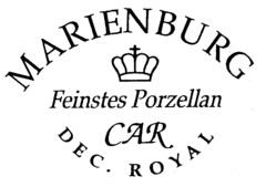 MARIENBURG Feinstes Porzellan CAR DEC. ROYAL