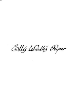 Ellis Wallis Paper