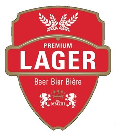 PREMIUM LAGER BEER BIER BIÈRE