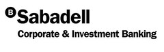 BSabadell Corporate & Investment Banking