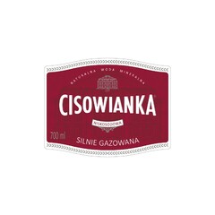 NATURALNA WODA MINERALNA CISOWIANKA NISKOSODOWA SILNIE GAZOWANA 700 ml