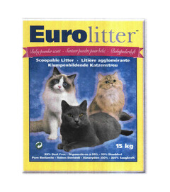 Eurolitter Scoopable Litter · Litière agglomérante Klumpenbildende Katzenstreu