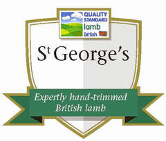 St George's Expertly hand-trimmed British lamb QUALITY STANDARD LAMB BRITISH