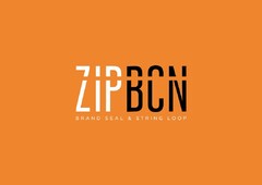 ZIP BCN BRAND SEAL & STRING LOOP