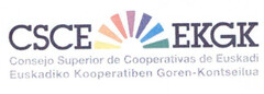 CSCE EKGK Consejo Superior de Cooperativas de Euskadi Euskadiko Kooperatiben Goren-Kontseilua