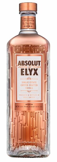ABSOLUT ELYX COUNTRY OF SWEDEN