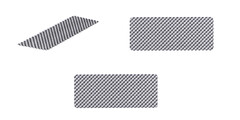 The mark consists of dimples diagonally aligned in parallel rows on both surfaces of sheet metal.