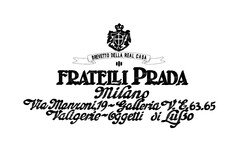 BREVETTO DELLA REAL CASA FRATELLI PRADA Milano Via Manzoni, 19 - Galleria V.E.63.65 Valigerie - Oggetti di Lusso