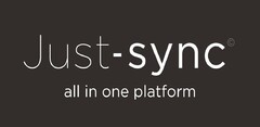 Just-sync all in one platform