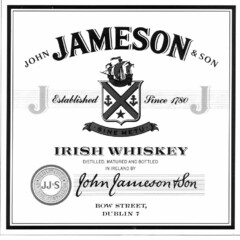 JOHN JAMESON & SON IRISH WHISKEY