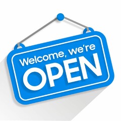 Welcome, we're OPEN