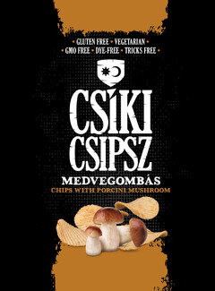 CSÍKI CSIPSZ  MEDVEGOMBÁS CHIPS WITH PORCINI MUSHROOM