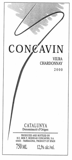 CONCAVIN VIURA CHARDONNAY 2000