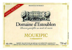 Domaine d'Estoublon MOUKIPIC Boisson gazéifiée au moût de raisin SANS ALCOOL