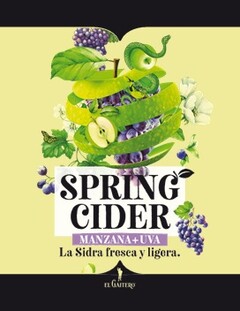 SPRING CIDER MANZANA+UVA La Sidra fresca y ligera. EL GAITERO