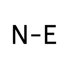 N - E