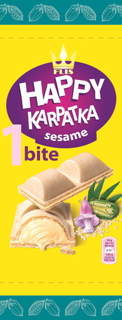 FLIS HAPPY KARPATKA sesame 1 bite