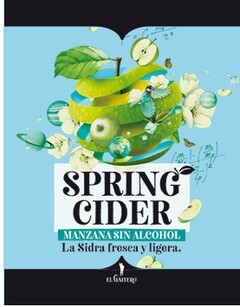 SPRING CIDER MANZANA SIN ALCOHOL La Sidra fresca y ligera.  EL GAITERO