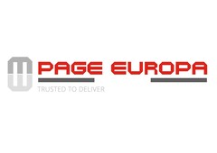 M PAGE EUROPA TRUSTED TO DELIVER