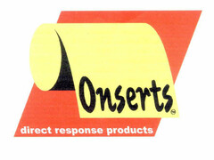 Onserts direct response products