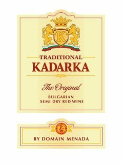 Traditional Kadarka The Original BULGARIAN SEMI DRY RED WINE by Domain Menada