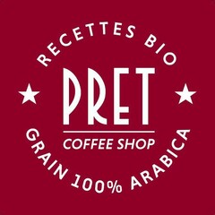 PRET COFFEE SHOP RECETTES BIO GRAIN 100% ARABICA