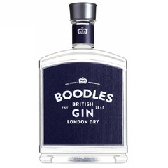 COCK RUSSELL AND COMPANY BOODLES BRITISH GIN EST. 1845 LONDON DRY