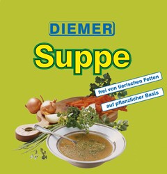 DIEMER Suppe frei von tierischen Fetten auf pflanzlicher Basis