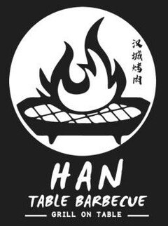 HAN TABLE BARBECUE GRILL ON TABLE