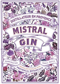 MISTRALGIN - Distillateur en Provence - Handcrafted - Small Batch - Premium gin distilled with Provencal Botanicals