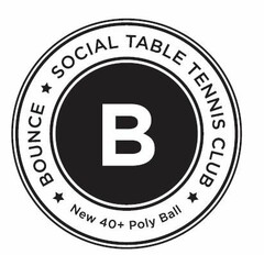 BOUNCE SOCIAL TABLE TENNIS CLUB New 40+ Poly Ball