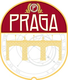 P PRAGA Praga Premuim Pils Authentic Czech Beer Imported