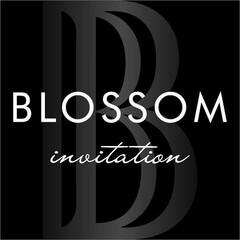 B BLOSSOM invitation