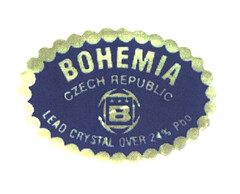 BOHEMIA CZECH REPUBLIC B LEAD CRYSTAL OVER 24%