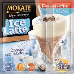 MOKATE Moje inspiracje Ice Latte Duo-szaszetka Mleczna pianka + Kawa rozpuszczalna Kawowe orzeźwienie