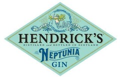 Limited Release HENDRICK'S Distilled and Bottled in Scotland Neptunia Gin