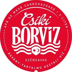 Csíki BORVÍZ SZÉNSAVAS APĂ DE MASĂ CARBOGAZOASĂ  ÁSVÁNY – TARTALMÚ ASZTALI VÍZ