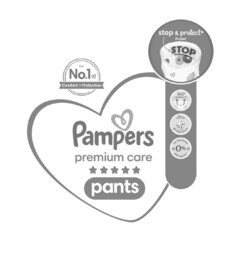 PAMPERS PREMIUM CARE PANTS STOP & PROTECT POCKET