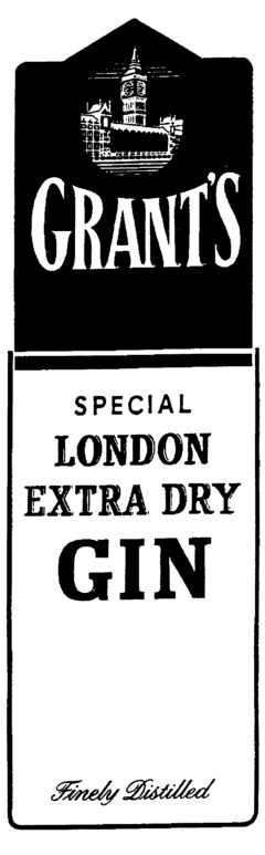 GRANT'S SPECIAL LONDON EXTRA DRY GIN