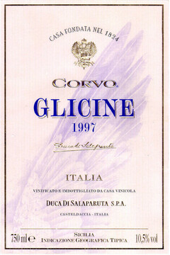 CORVO GLICINE 1997 Duca di Salaparuta