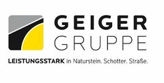 Geiger Gruppe Leistungsstark in Naturstein. Schotter. Straße.